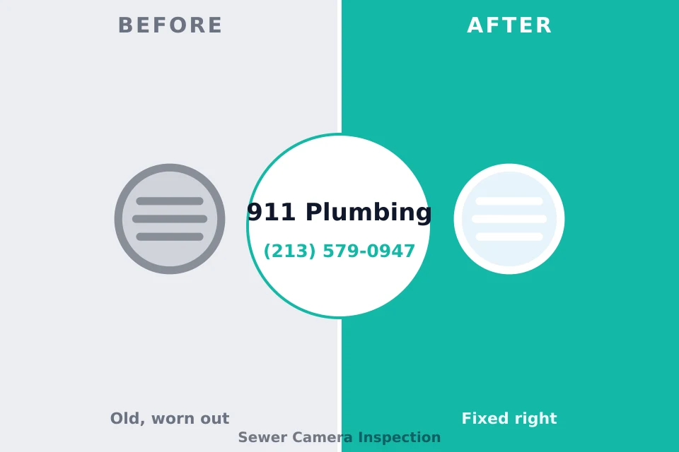 Before and after: plumbing company Reform, AL